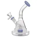 Glass W.P. with Curved Neck 7.0" - Milky Blue