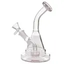 Glass W.P. with Curved Neck 7.0" - Pink