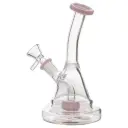Glass W.P. with Curved Neck 7.0" - Milky Pink
