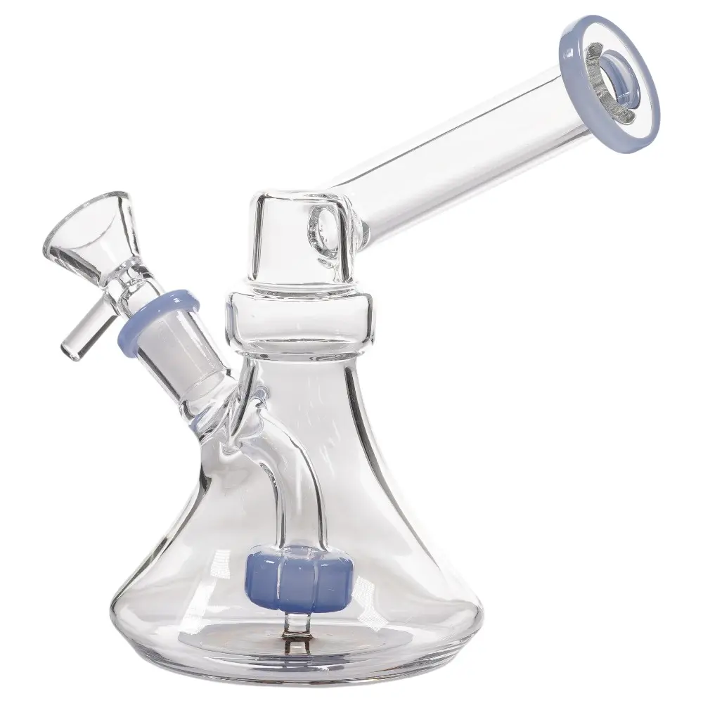 Glass W.P. with Built-in Perc Design 6.0" - Milky Blue