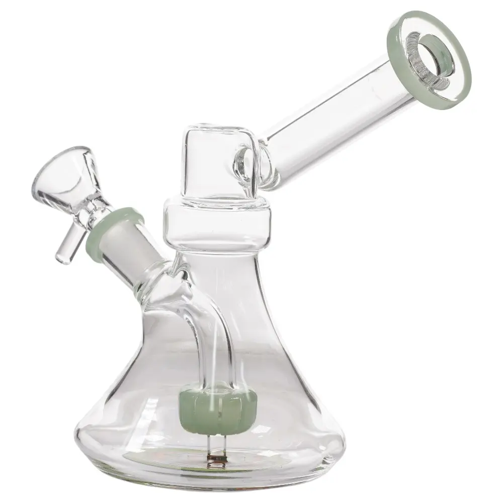 Glass W.P. with Built-in Perc Design 6.0" - Milky Green