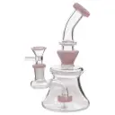Glass W.P. with Curved Neck 6.5" - Milky Pink