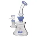 Glass W.P. with Curved Neck 6.5" - Milky Blue