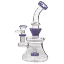 Glass W.P. with Curved Neck 6.5" - Milky Purple