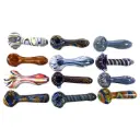 Hand Pipe Deal - AB16 - (Pack of 12) BUNDLE 4.5"/5" WIGWAG ART DELUXE PIPE