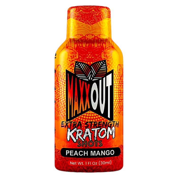MAXXOUT Extracts & Drinks Kratom Extract Shot 30ml - 330mg MIT Peach Mango