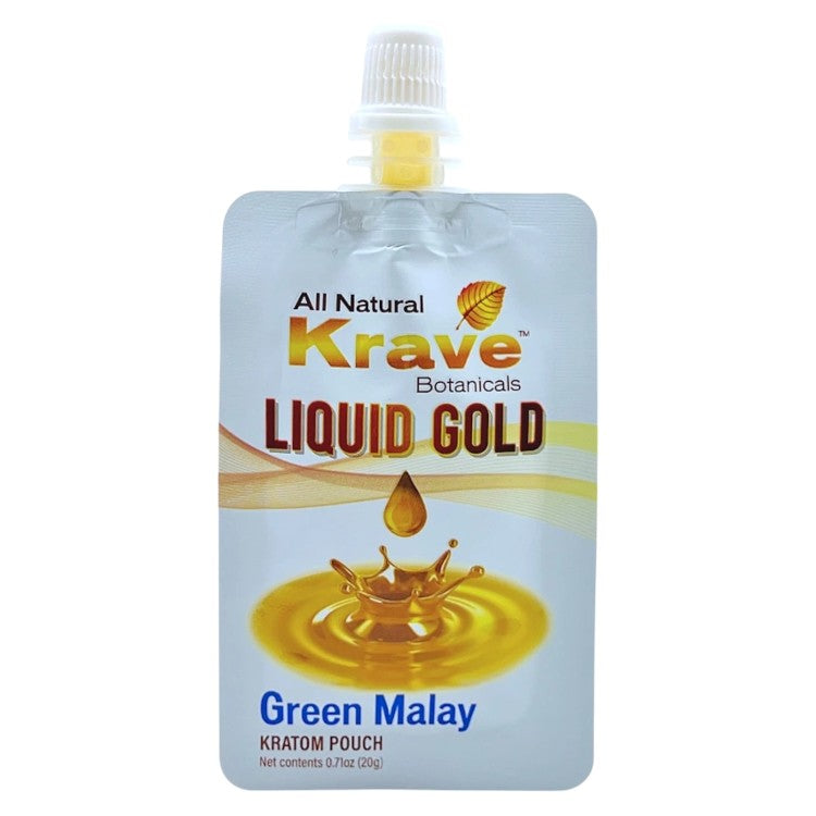 Krave Extracts & Drinks Liquid Gold Pouch Green Malay