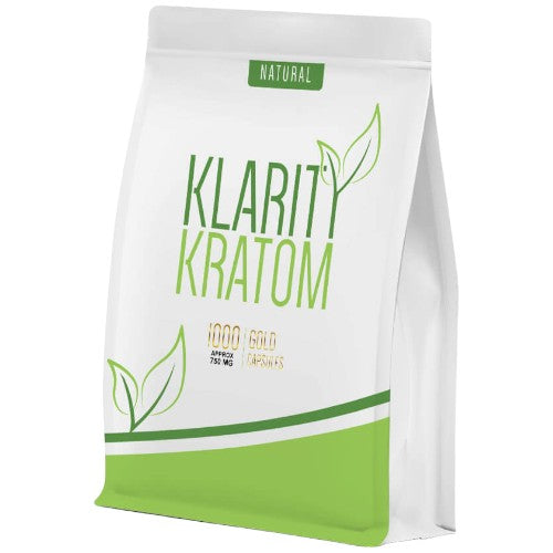 Klarity Kratom Tablets & Caplets Kratom 1000ct Gold