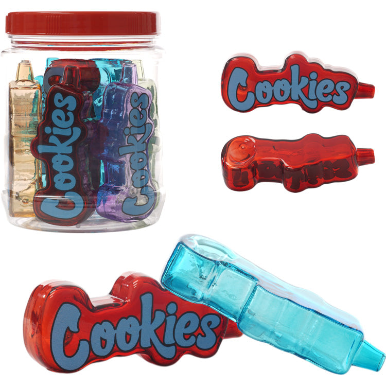 Unbranded Hand Pipe Color Cookies (1594) Glass 4.0"