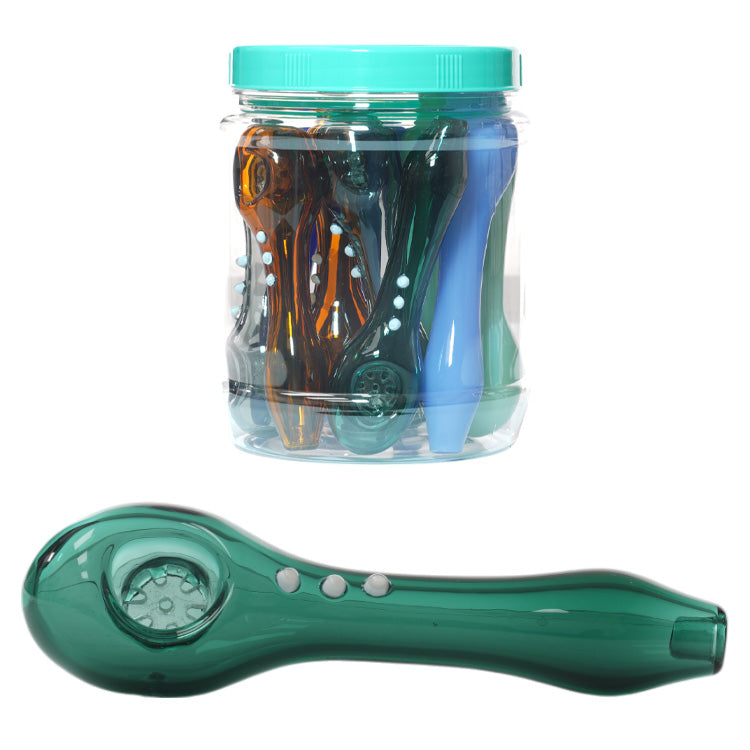 Unbranded Hand Pipe Color Tube Screen (1597) Glass 4.5"