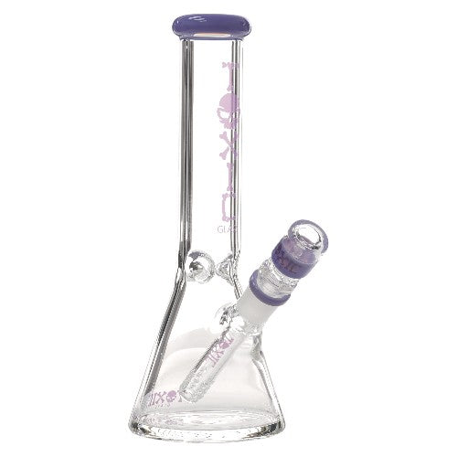 Toxic Glass Classic Beaker (6137) 10.0" Smile Purple