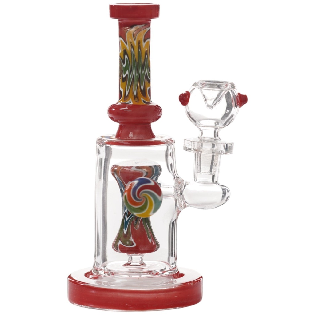 Unbranded Glass Fancy (7026) 7.0" Red