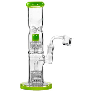 Unbranded Glass Tube With Gears (7120) 8.0" Green