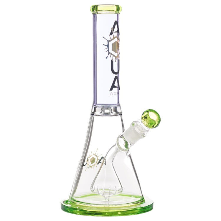 Aqua Glass Cone Fixed Perk (8909) 13.0" Green/Clear