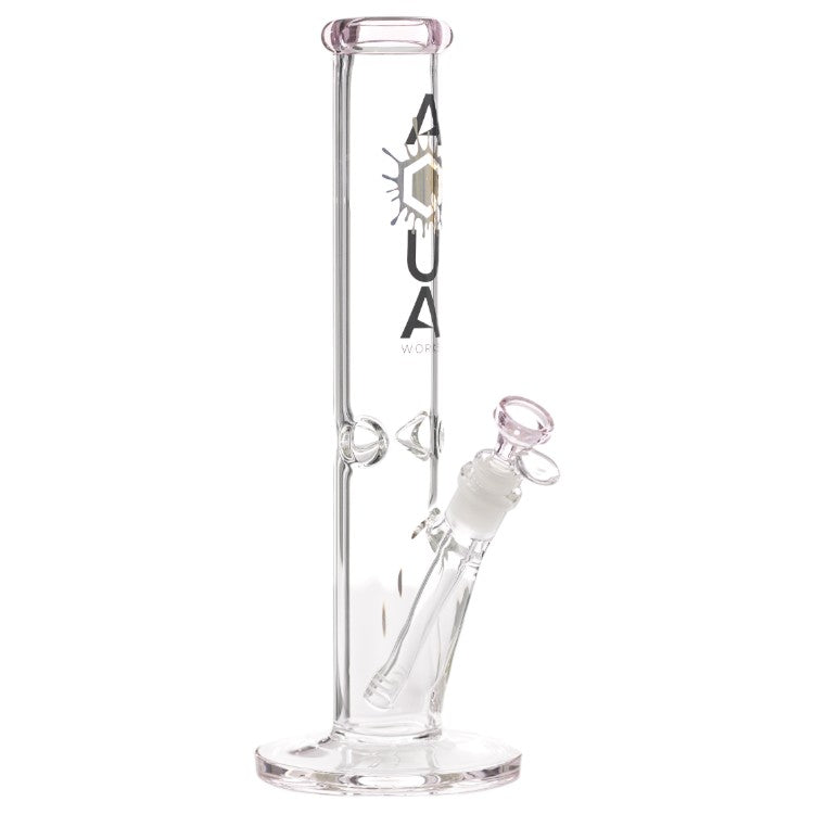 Aqua Glass 50 x 5 Straight Tube (8910) 14.0" Pink