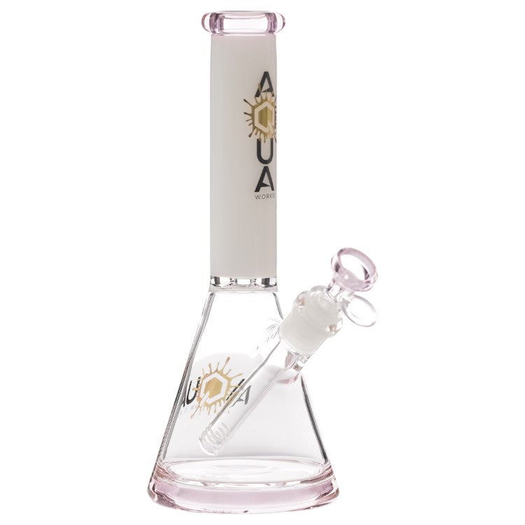 Aqua Glass Direct Matrix Perc Recycler (8917) 11.0" Pink