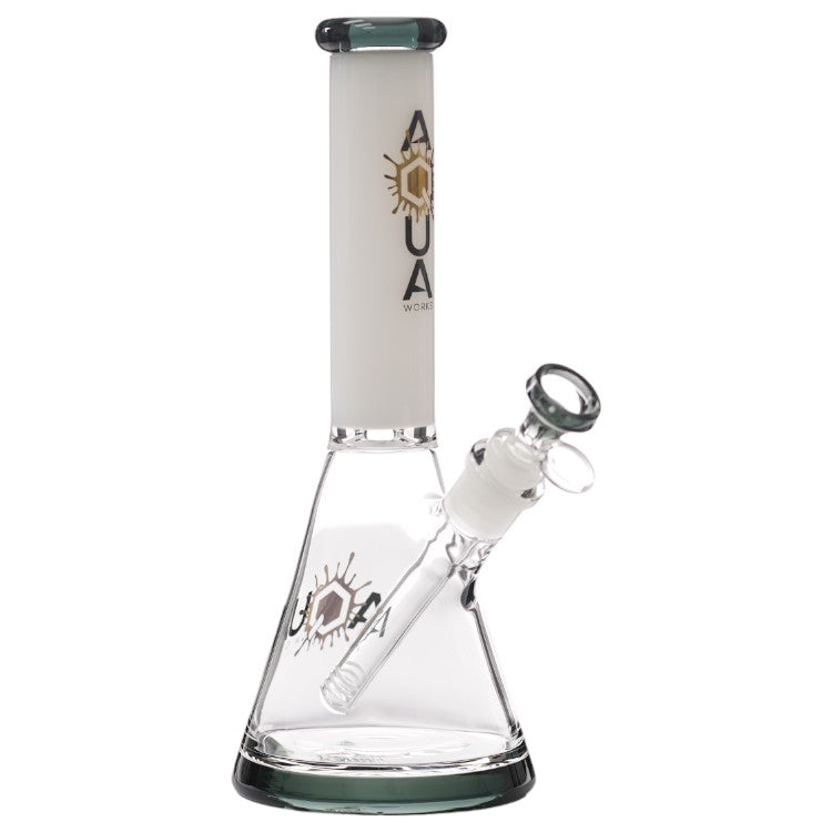 Aqua Glass Direct Matrix Perc Recycler (8917) 11.0" Smoke