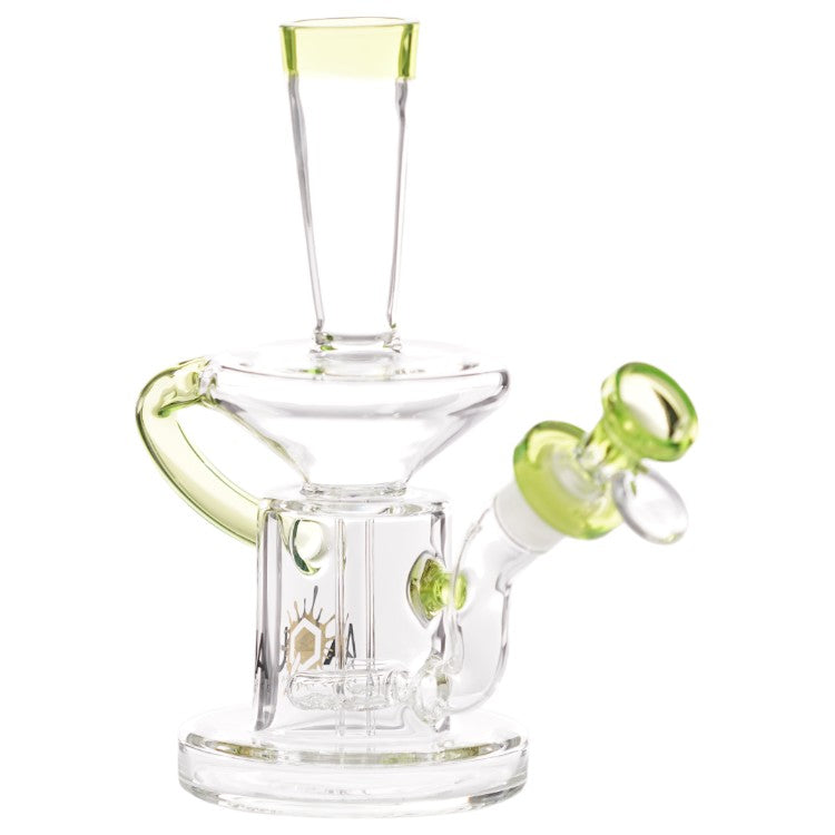 Aqua Glass Top Mounth Piece Lip (8918) 8.0" Green
