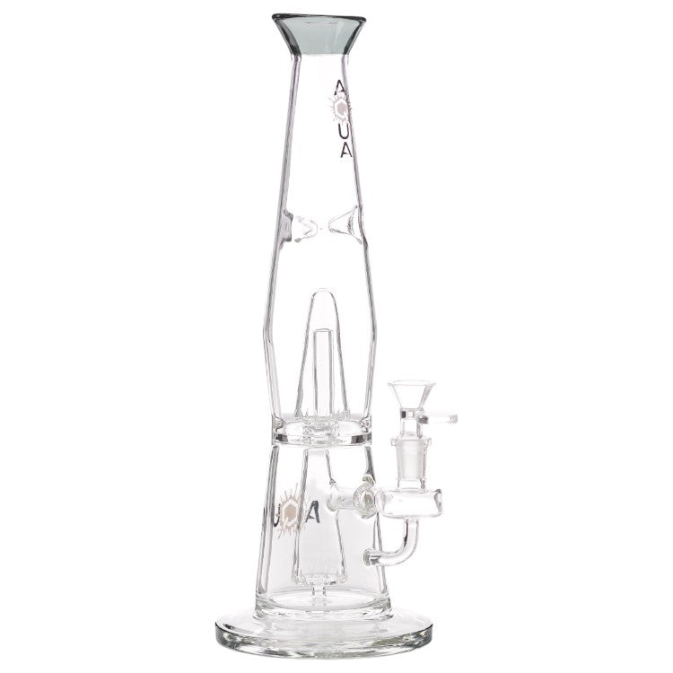 Aqua Glass Steamless Lava Lamp (8925) 13.5" Smoke