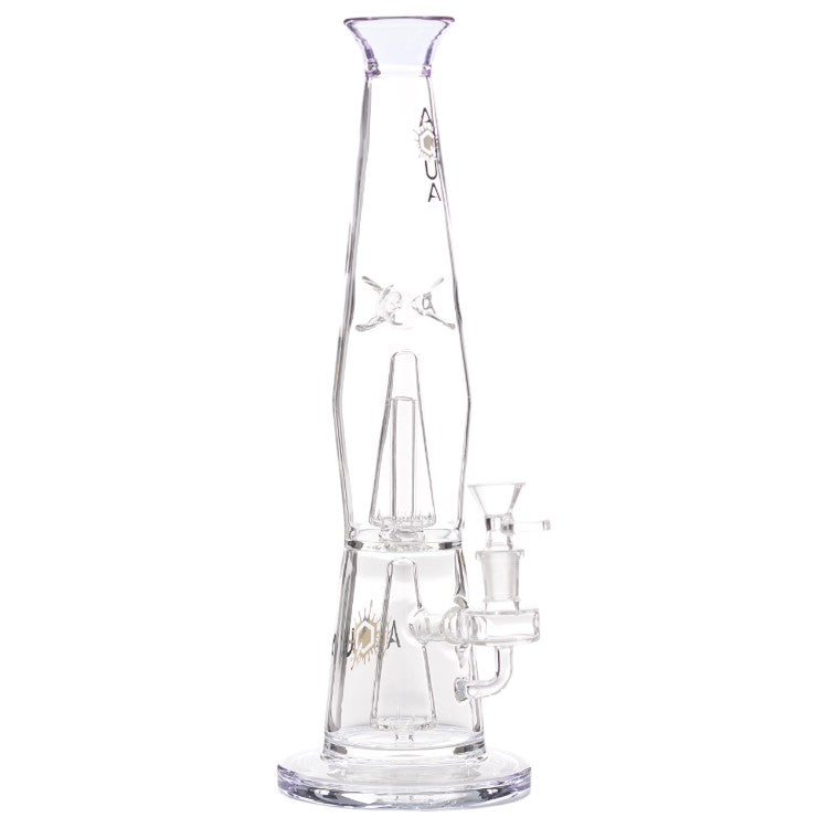 Aqua Glass Steamless Lava Lamp (8925) 13.5" Purple