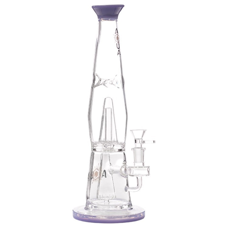 Aqua Glass Steamless Lava Lamp (8925) 13.5" Milky Purple