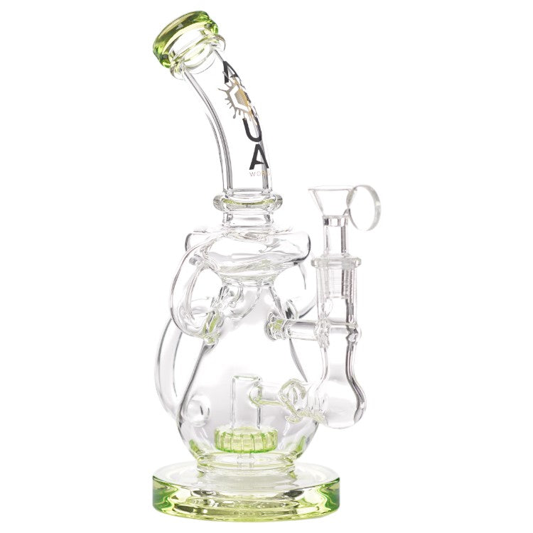 Aqua Glass Shower Puck Perc (8926) 10.0" Green