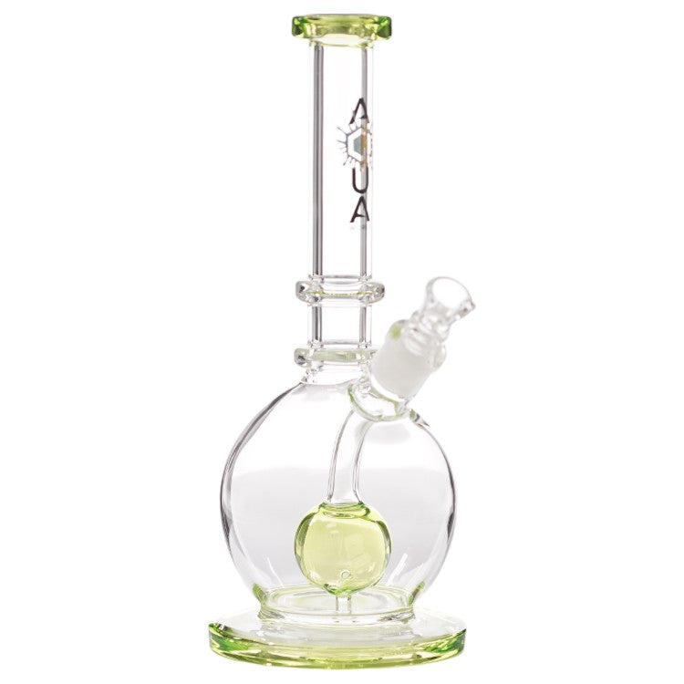 Aqua Glass Orb Crown Defused (8928) 9.0" Green