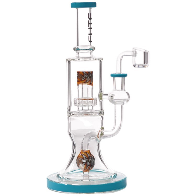 Elite Glass Glass Shower (8934) 10.0" Teal