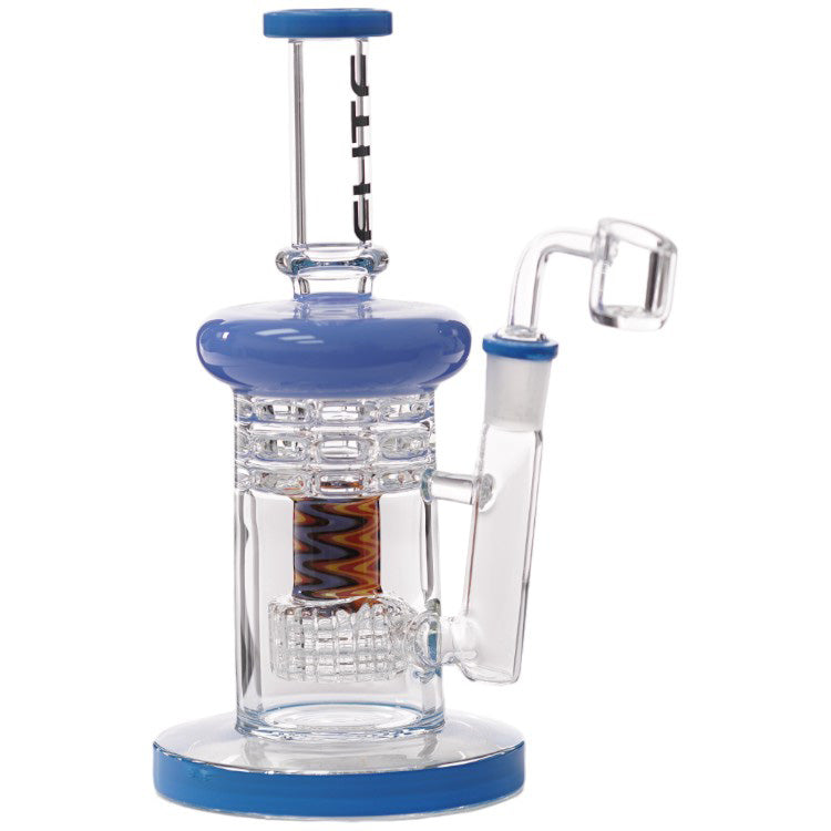 Elite Glass Glass Shower (8935) 8.5" Blue