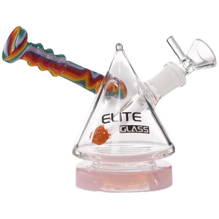 Elite Glass Glass Cone (8939) 4.5" Pink