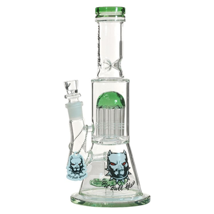 Pit Bull Glass Glass Arms (8965) 12.0" Green