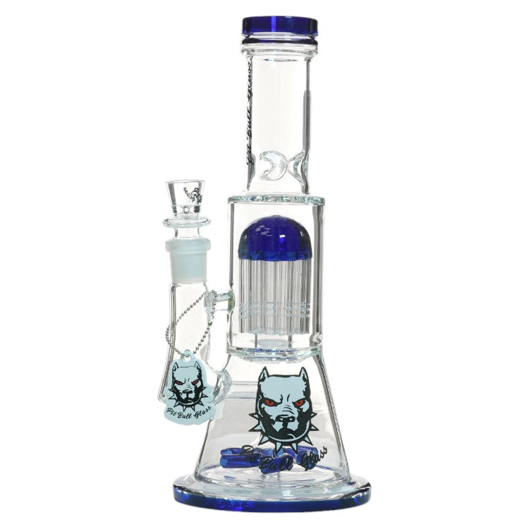Pit Bull Glass Glass Arms (8965) 12.0" Blue