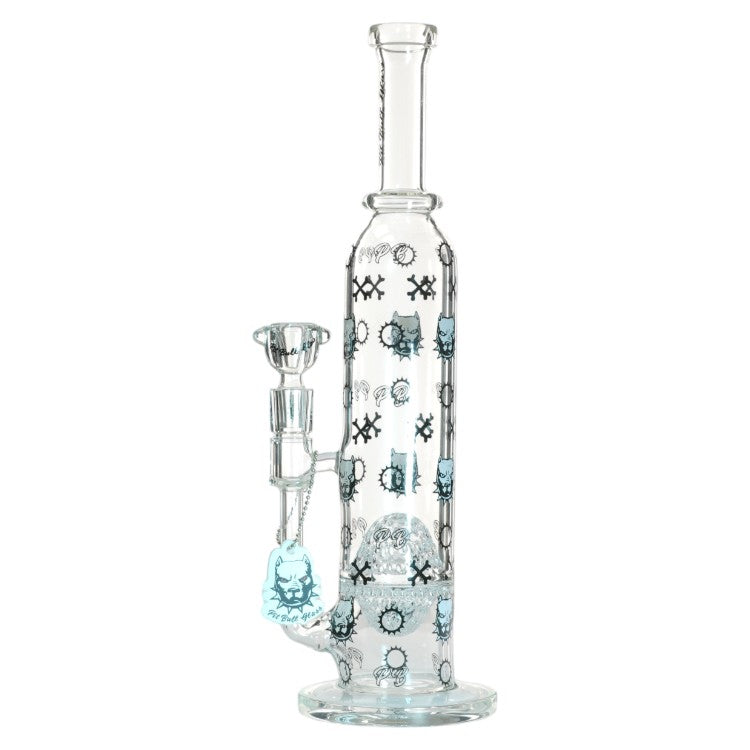 Pit Bull Glass Glass Logo STR (8970) 14.0" Clear