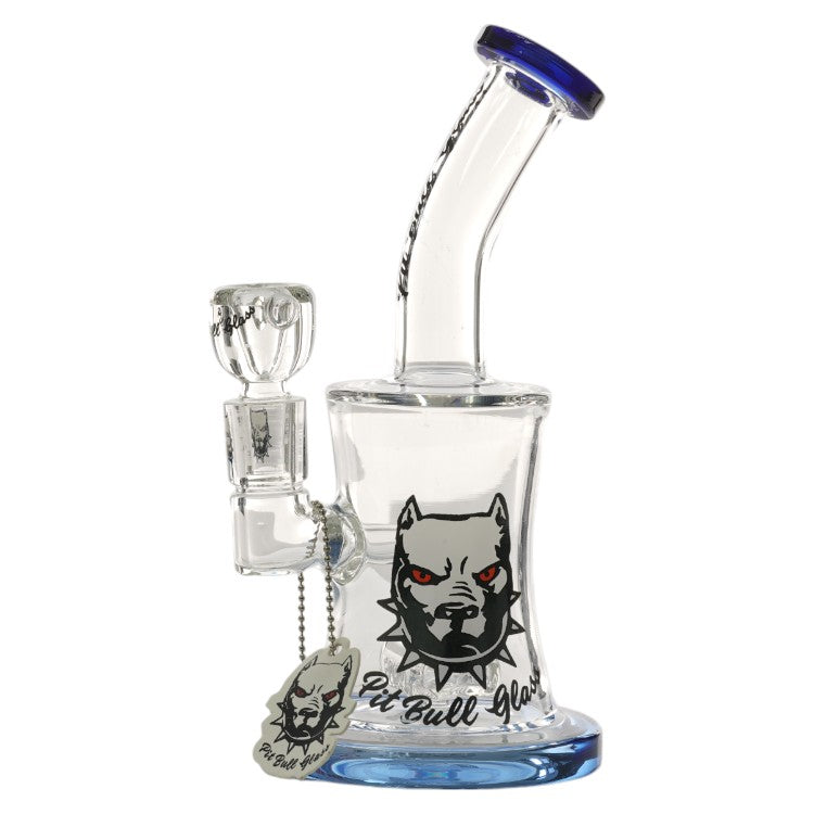 Pit Bull Glass Glass Shower (8975) 8.0" Blue
