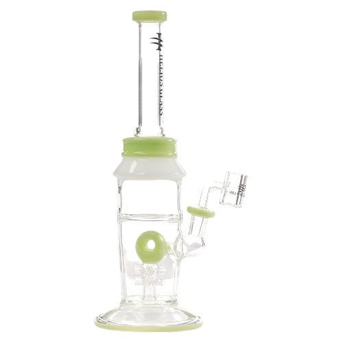 Helios Glass Glass Donut (9309) 12.0" Green