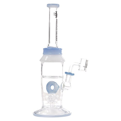 Helios Glass Glass Donut (9309) 12.0" Blue