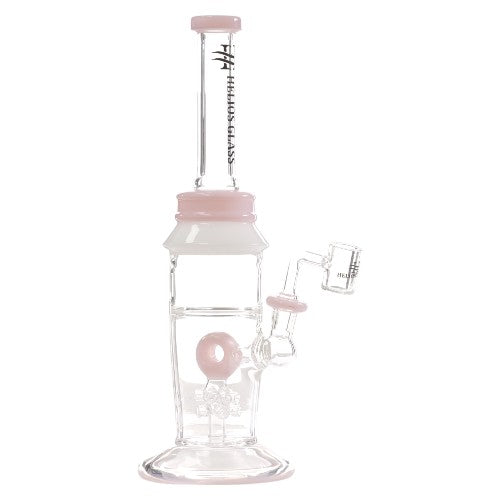 Helios Glass Glass Donut (9309) 12.0" Pink