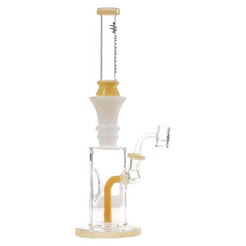 Helios Glass Glass Perc (9318) 14.0" Amber