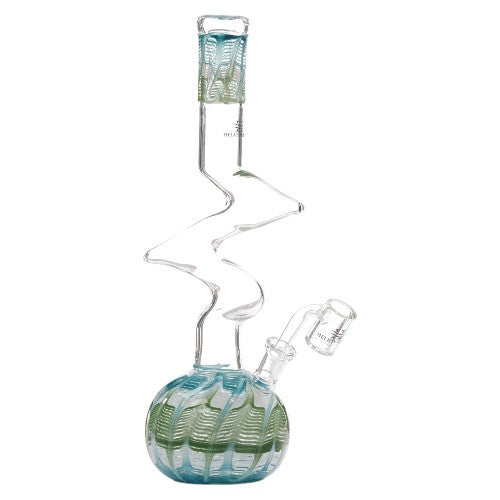 Helios Glass Glass Fancy Ball (9321) 12.0" Teal