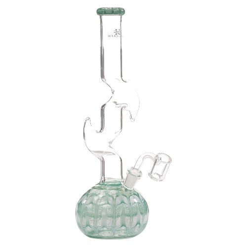 Helios Glass Glass Fancy Ball (9322) 12.0" Teal