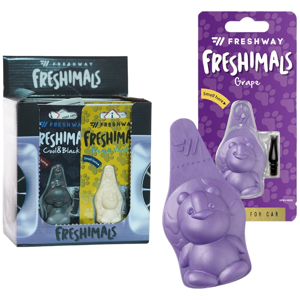 Freshway Air Freshener Freshimals Vent/AC 4 of Each Flavors