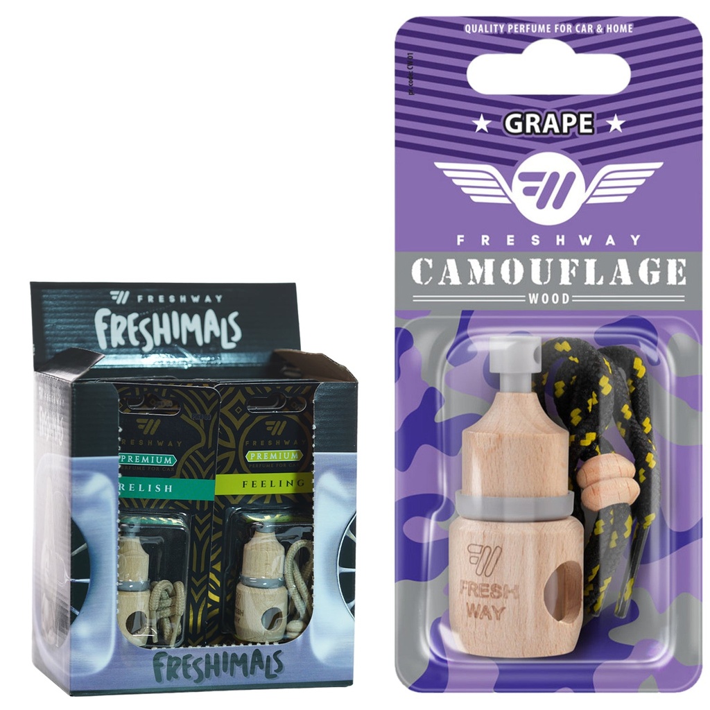 Freshway Air Freshener Premium Wood 1 of Each Flavors