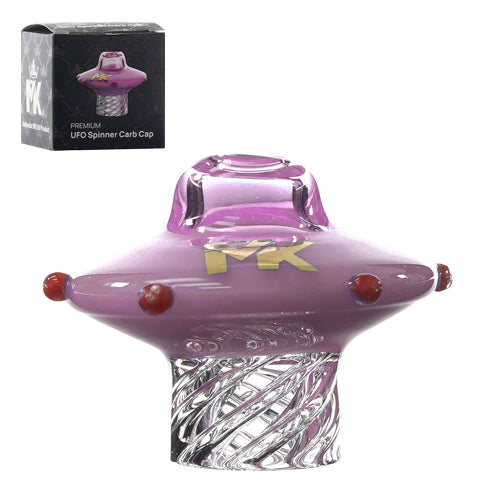 MK Glass Carb Cap Spinner Carb Cap UFO Pink