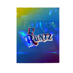 Unbranded Ziploc Bags Smell Proof Zipped Bag 3.5 gr - 0.125 oz 5.0" Runtz- Rainbow