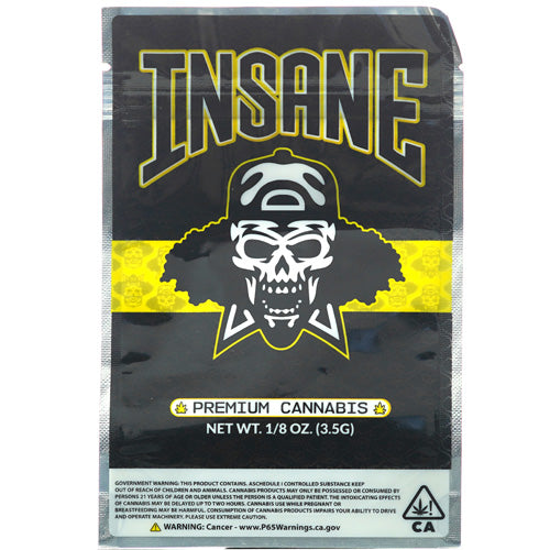 Unbranded Ziploc Bags Smell Proof Zipped Bag 3.5 gr - 0.125 oz 5.0" Insane