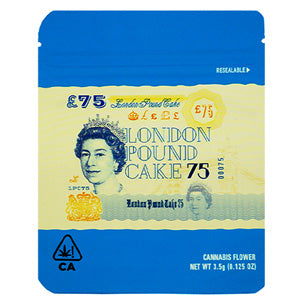 Unbranded Ziploc Bags Smell Proof Zipped Bag 3.5 gr - 0.125 oz 5.0" London Pound cake