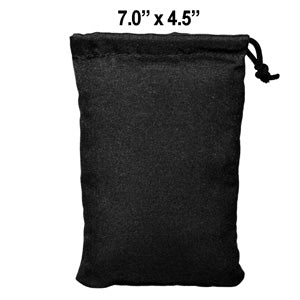 Glass Pillow Bags & Pouches Pouch-7 7.0" Black