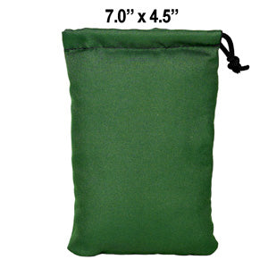 Glass Pillow Bags & Pouches Pouch-7 7.0" Green