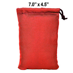 Glass Pillow Bags & Pouches Pouch-7 7.0" Red