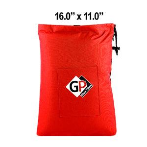 Glass Pillow Bags & Pouches Pouch-16 Wide 16.0" Red